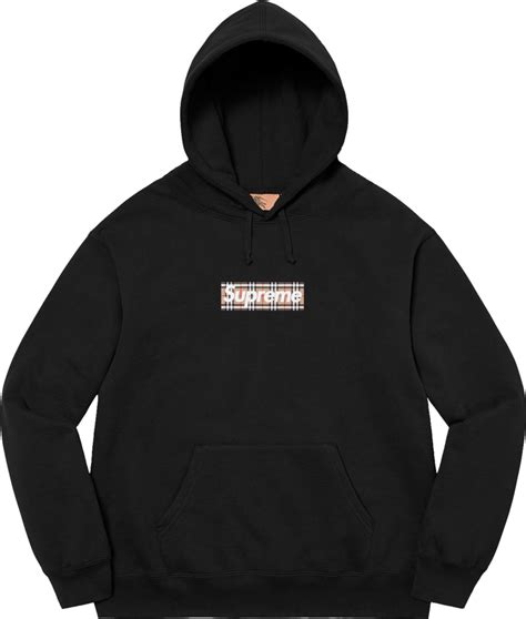 supreme x burberry hoodie stockx|supreme burberry box hoodie.